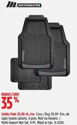 Canadian Tire MOTOMASTER Multi-Season Mat Set, 4-Pc offer