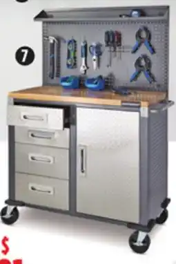 Canadian Tire 40 Work Centre with Pegboard offer