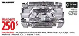 Canadian Tire Maximum Master Socket & Wrench Set offer