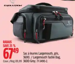 Canadian Tire Evolution Largemouth Tackle Bag, 3600 Grey offer