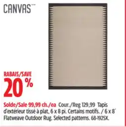 Canadian Tire 6 x 8´ Flatweave Outdoor Rug offer