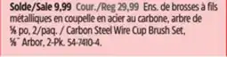 Canadian Tire Maximum Carbon Steel Wire Cup Brush Set offer