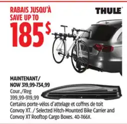 Canadian Tire Certains porte-vélos d'attelage et coffres de toit Convoy XT offer