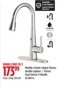 Canadian Tire Tronus Dual-Sensor 1-Handle Model à levier unique offer