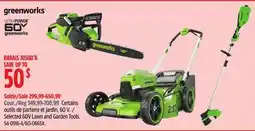 Canadian Tire Selected 60V Lawn and Garden Tools offer