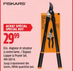 Canadian Tire Fiskars Bypass Lopper & Pruner Set offer