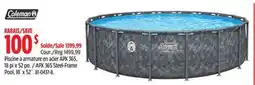 Canadian Tire Coleman APX 365 Steel-Frame Pool, 18´ x 52˝ offer