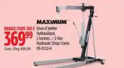 Canadian Tire 2-Ton Hydraulic Shop Crane offer
