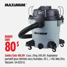 Canadian Tire Aspirateur portatif pour déchets secs/humides offer