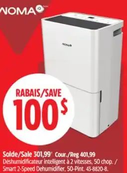 Canadian Tire Smart 2-Speed Dehumidifier offer
