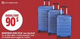 Canadian Tire 3-Pc Hardside Spinner Luggage Set offer