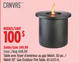 Canadian Tire Walsh 30˝ Gas Outdoor Fire Table. CANVAS offer