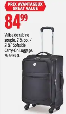 Canadian Tire Outbound 21 5⁄8 Softside Carry-On Luggage offer