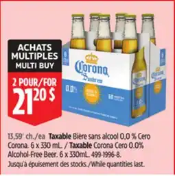 Canadian Tire Taxable Corona Cero 0.0% Alcohol-Free Beer offer