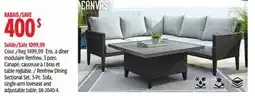Canadian Tire Canvas Renfrew Dining Sectional Set offer