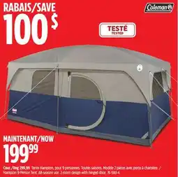 Canadian Tire Coleman Hampton 9-Person Tent offer