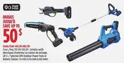 Canadian Tire Selected 20V Outdoor Power Tools or Battery Station offer