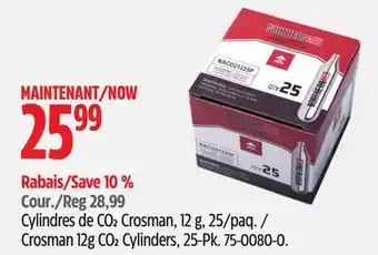 Canadian Tire Crosman 12g CO2 Cylinders, 25-Pk offer