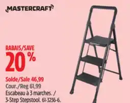 Canadian Tire Mastercraft 3-Step Stepstool offer