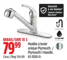 Canadian Tire Danze Plymouth 1-Handle Kitchen Faucet offer