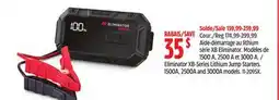 Canadian Tire Eliminator XB-Series Lithium Jump Starters. 1500A, 2500A and 3000A models offer