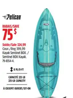 Canadian Tire Pelican Sentinel 80X Kayak offer