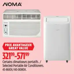 Canadian Tire Selected Portable Air Conditioners offer