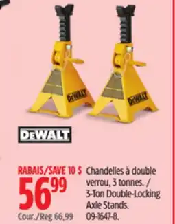 Canadian Tire Dewalt 3-Ton Double-Locking Axle Stands offer