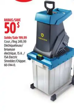 Canadian Tire 15A Electric Shredder/Chipper offer