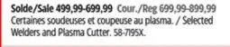 Canadian Tire Maximum Selected Welders and Plasma Cutter offer