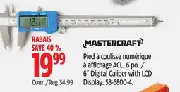 Canadian Tire 6˝ Digital Caliper with LCD Display offer