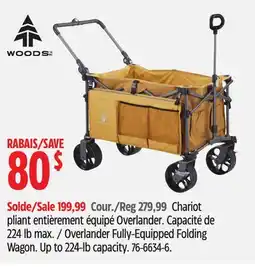 Canadian Tire Overlander Fully-Equipped Folding Wagon offer