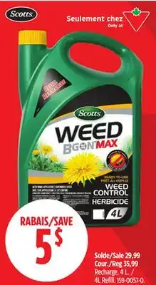 Canadian Tire Scotts 4L Refill offer