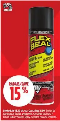 Canadian Tire Liquid Rubber Sealant Spray. Flex Seal offer