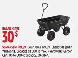 Canadian Tire Yardworks Garden Cart offer