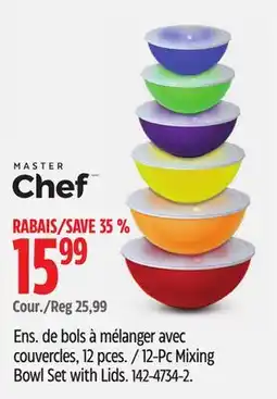 Canadian Tire 12-Pc Mixing Bowl Set with Lids offer