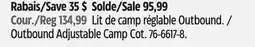 Canadian Tire Outbound Adjustable Camp Cot offer