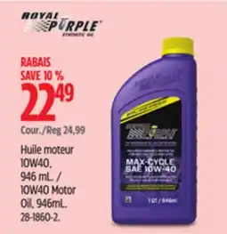 Canadian Tire 10W40 Motor Oil, 946mL offer