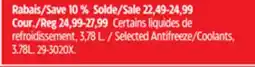 Canadian Tire Selected Antifreeze/Coolants offer