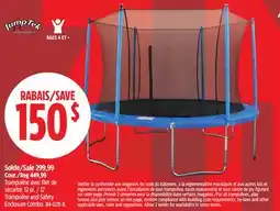 Canadian Tire JumpTek 12´ Trampoline and Safety Enclosure Combo offer