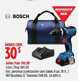 Canadian Tire BOSCH 18V Brushless 1⁄2˝ Hammer Drill Kit offer