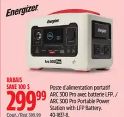 Canadian Tire Energizer ARC 300 Pro Portable Power Station with LFP Battery offer