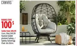 Canadian Tire CANVAS Sydney Swivel Egg Chair offer