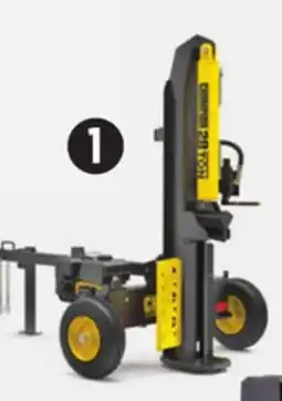Canadian Tire Fendeuse de bûches à poutre complète, 224cm3, 28tonnes offer