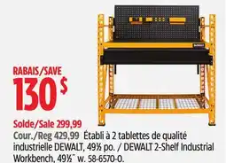 Canadian Tire Établi à 2 tablettes de qualité industrielle DEWALT offer