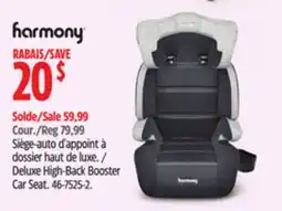 Canadian Tire Deluxe High-Back Booster Car Seat. Harmony offer