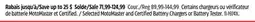Canadian Tire Selected MotoMaster and Certified Battery Chargers or Battery Tester offer