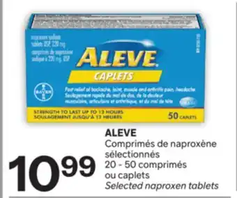 Brunet ALEVE Comprimés de naproxène sélectionnés offer