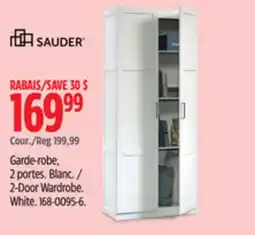 Canadian Tire SAUDER 2-Door Wardrobe. White offer
