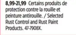 Canadian Tire Rust Check Selected Rust Control and Rust Paint Products offer
